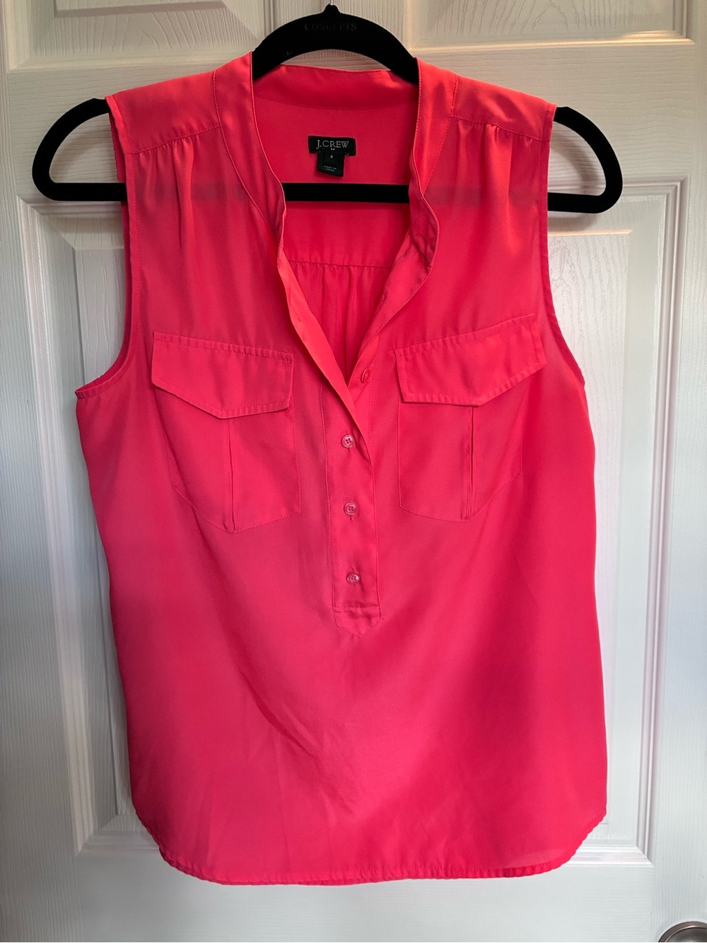 J. Crew Sleeveless Button-Front size 8